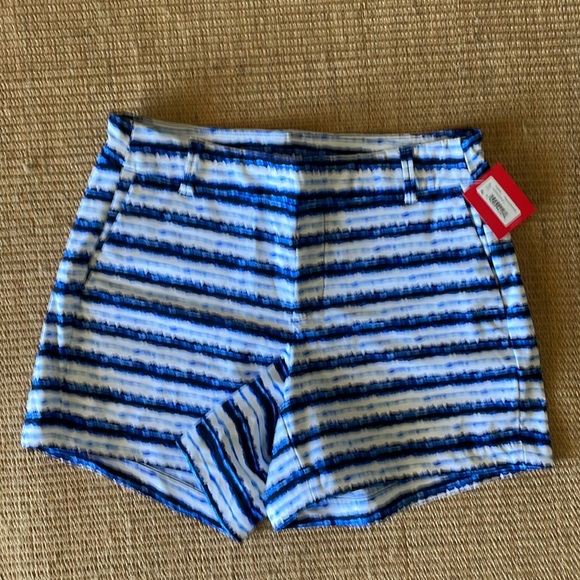 NWT! SPANX sunshine short. Blue painted stripe. Inseam: 4”=S&M. 6”=XL. $68 - Picture 3 of 15